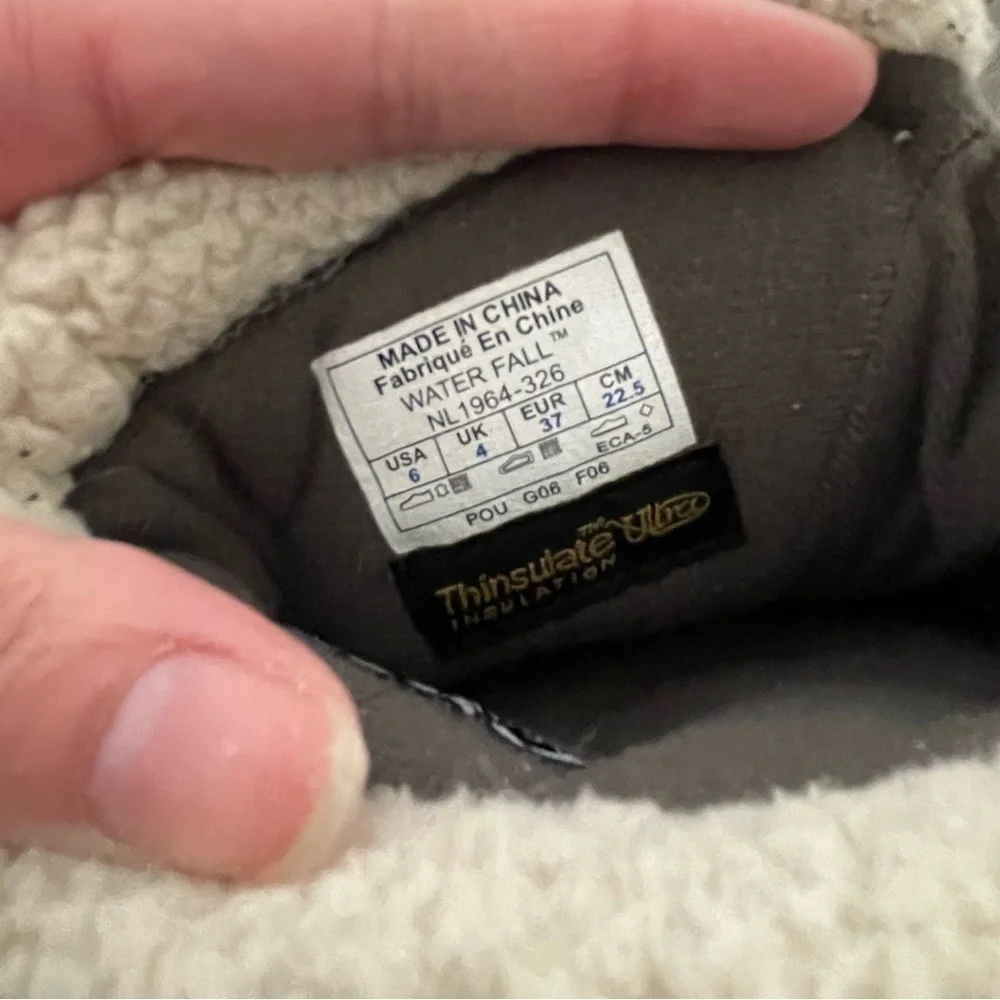 Sorel Grey Waterfall Suede Mid-Calf Zip Up Winter Boots